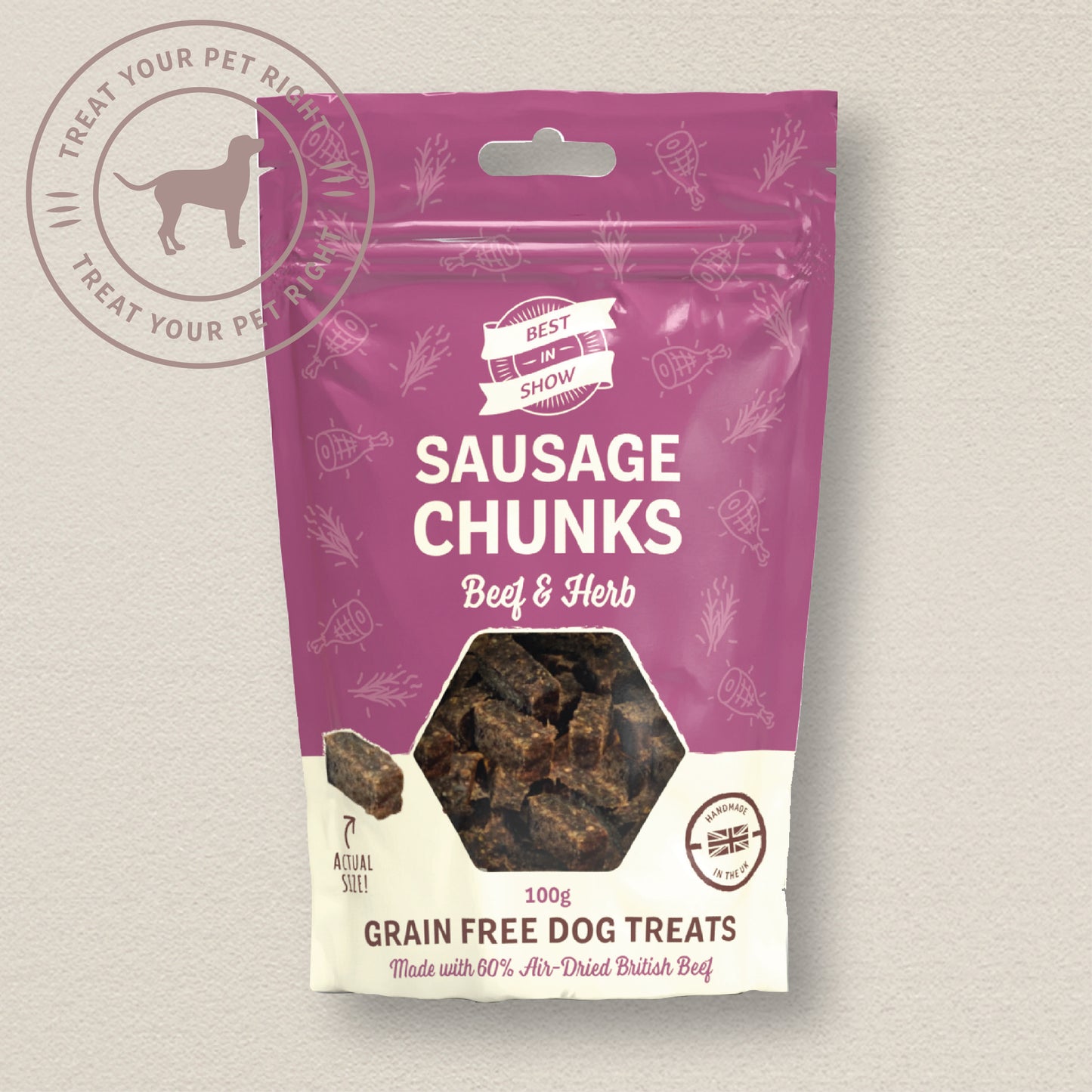 Beef & Herb Sausage Chunks