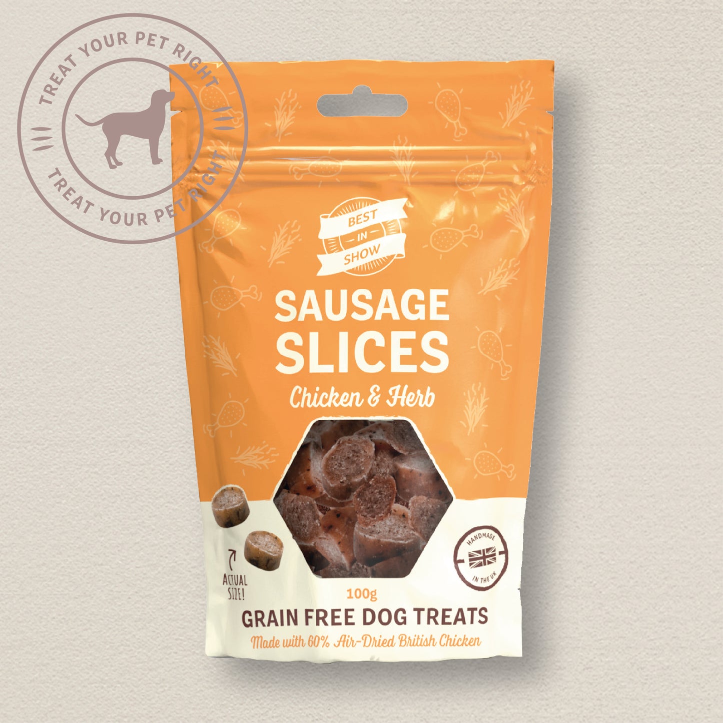 Chicken & Herb Sausage Slices
