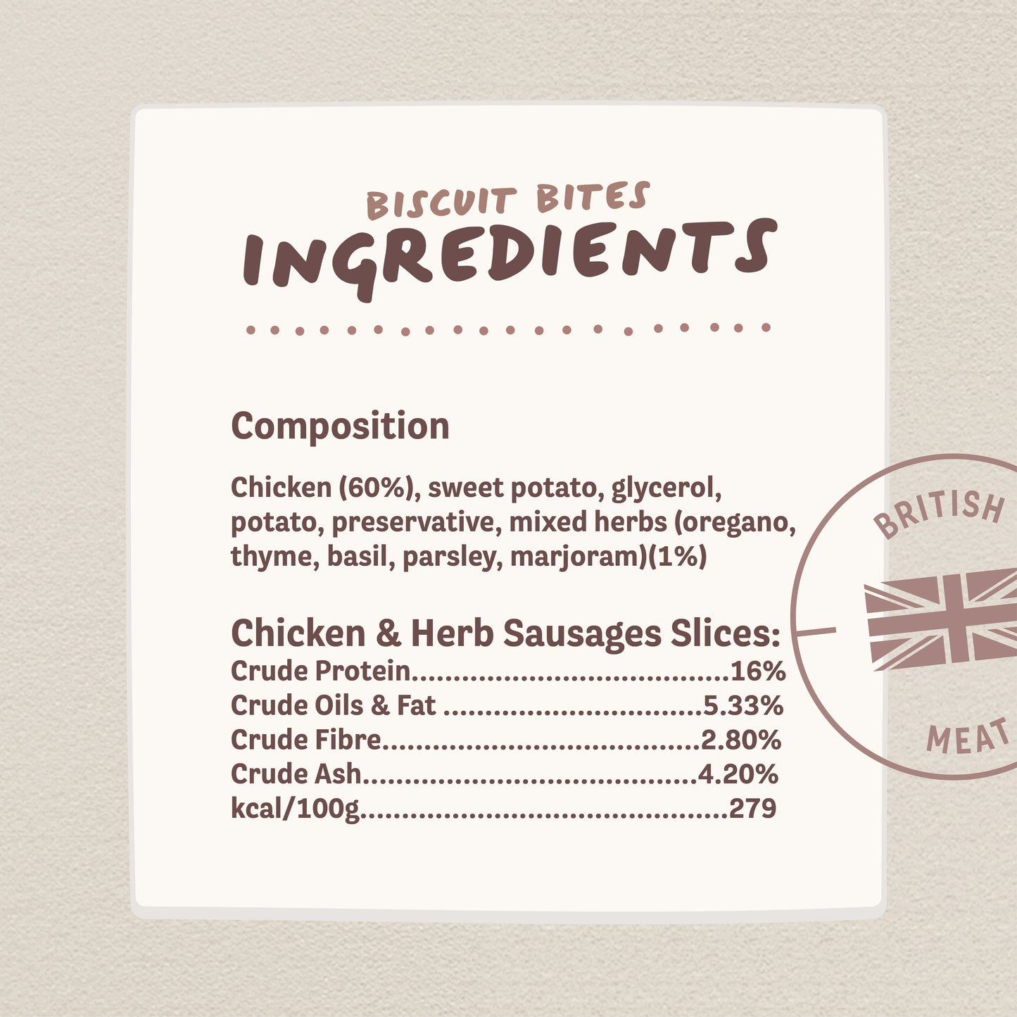 Chicken & Herb Sausage Slices