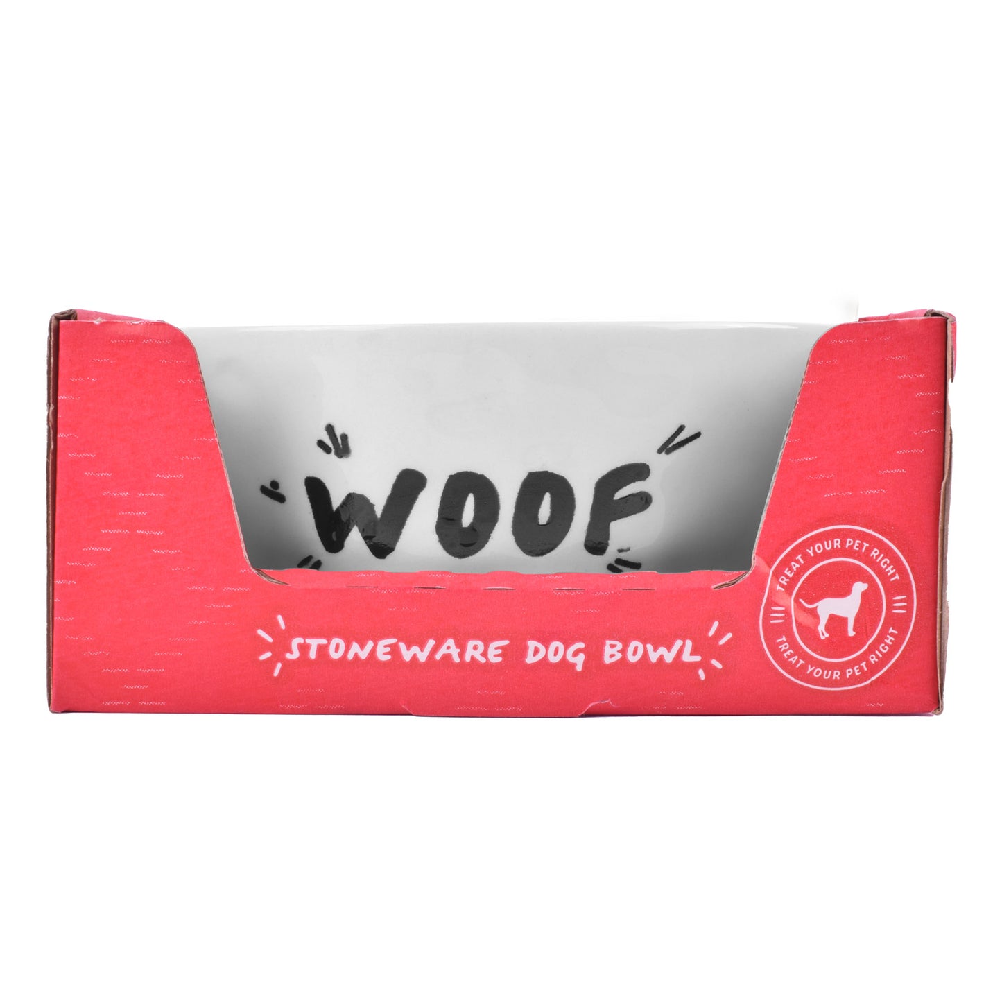 'Woof' Design Dog Bowl