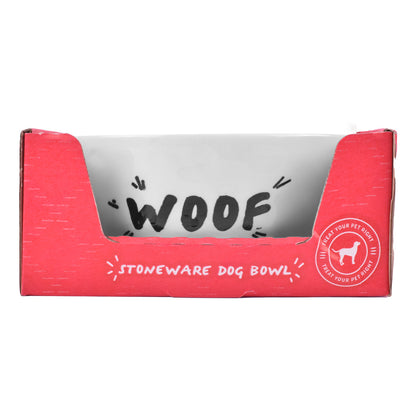 'Woof' Design Dog Bowl