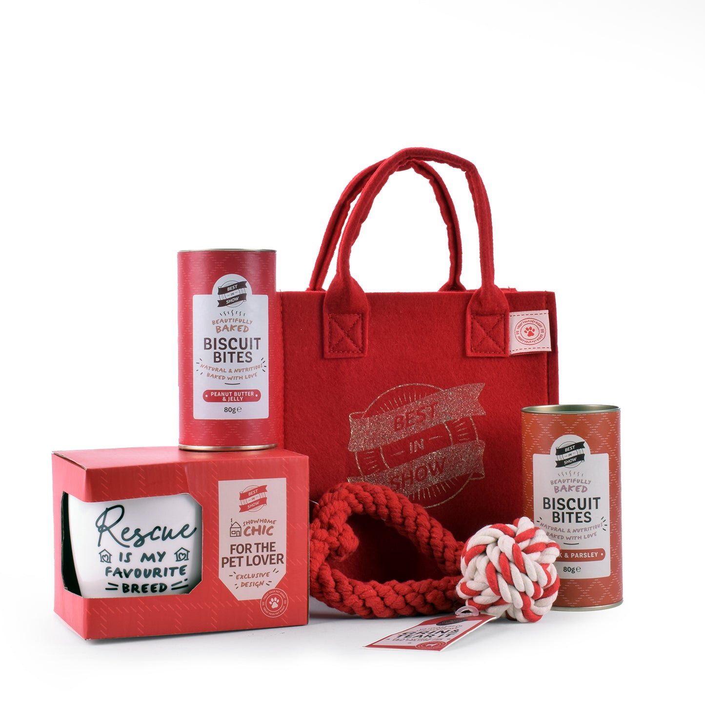 Dog gift hamper bag rescue is my favourite breed Best In Show